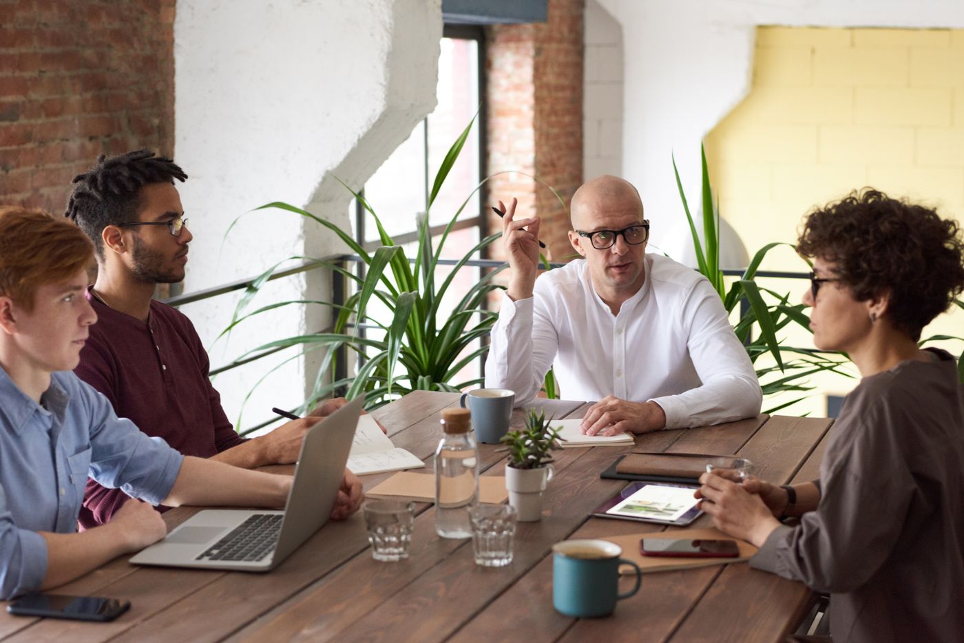 Engineering team discussing the next change on a live system